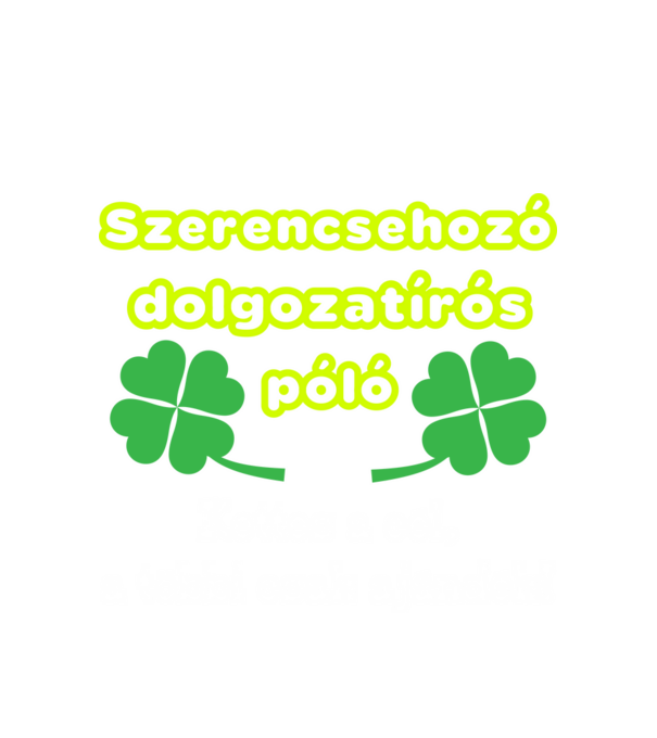  minta fehér pólón