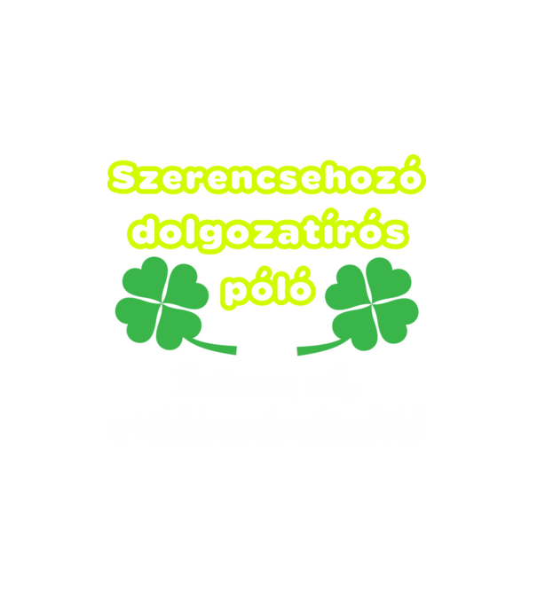 minta fehér pólón