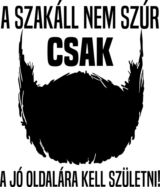 A szakáll nem szúr (black)