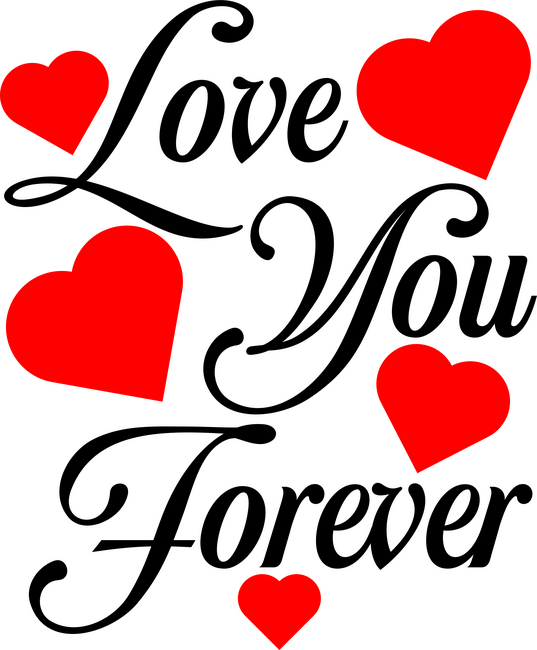 Love you forever (fekete)