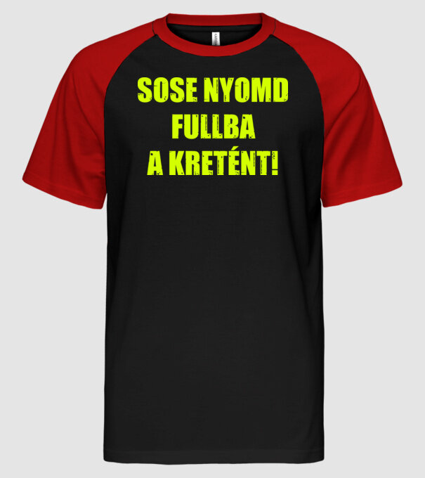  minta fekete/piros pólón