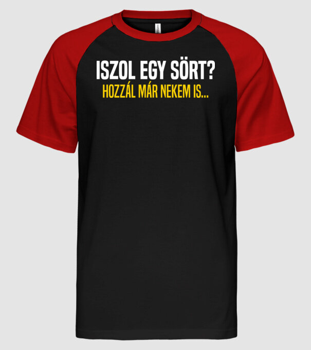  minta fekete/piros pólón