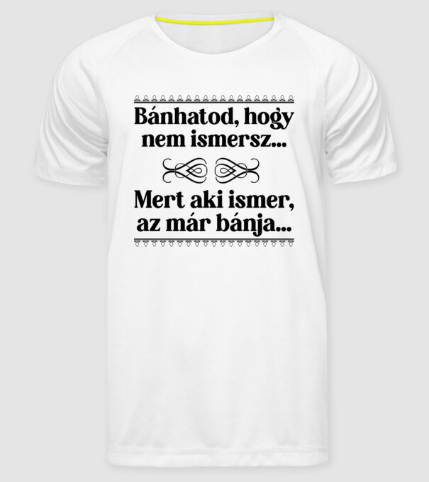  minta fehér pólón