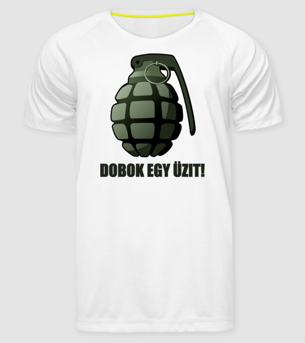  minta fehér pólón