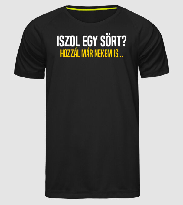  minta fekete pólón