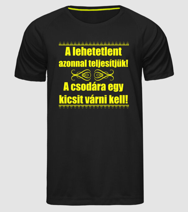  minta fekete pólón