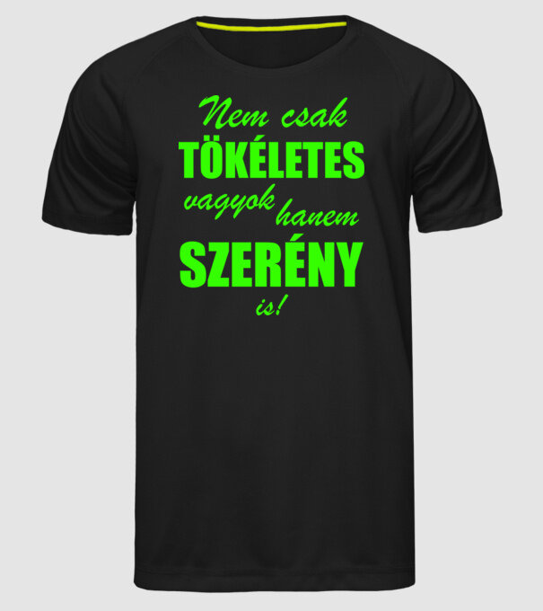  minta fekete pólón