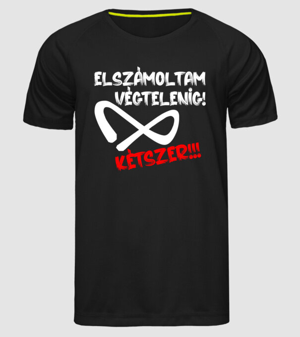  minta fekete pólón