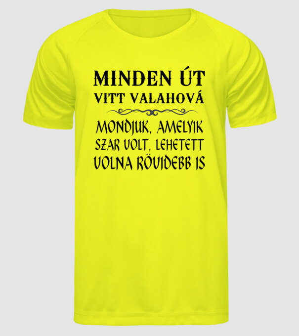  minta neonsárga pólón