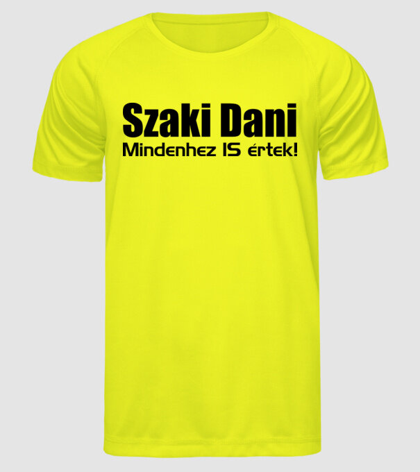  minta neonsárga pólón