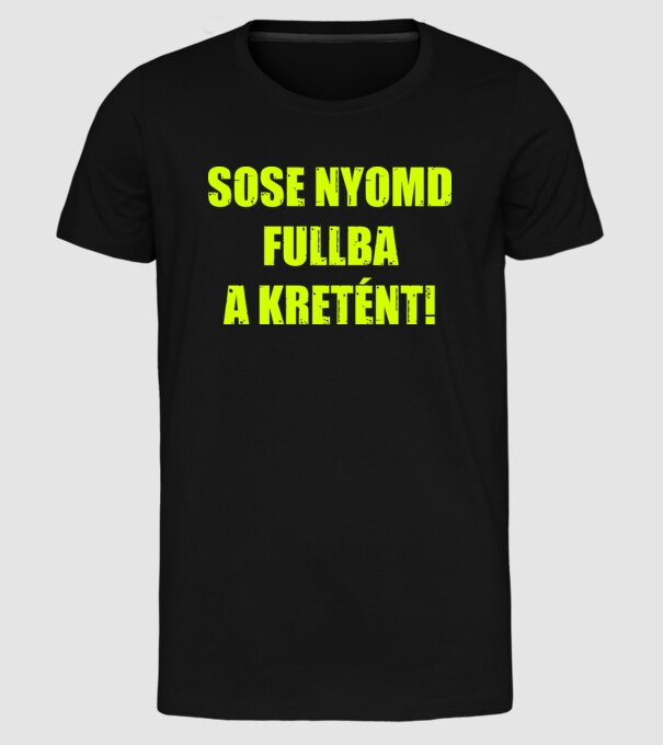  minta fekete pólón