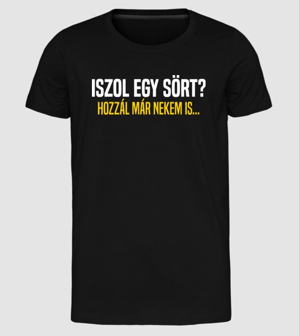  minta fekete pólón
