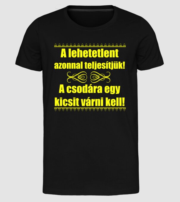  minta fekete pólón