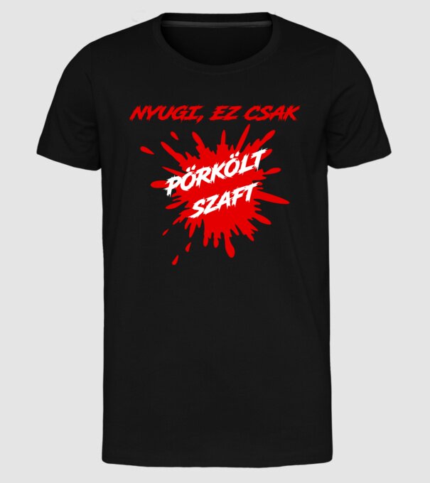  minta fekete pólón