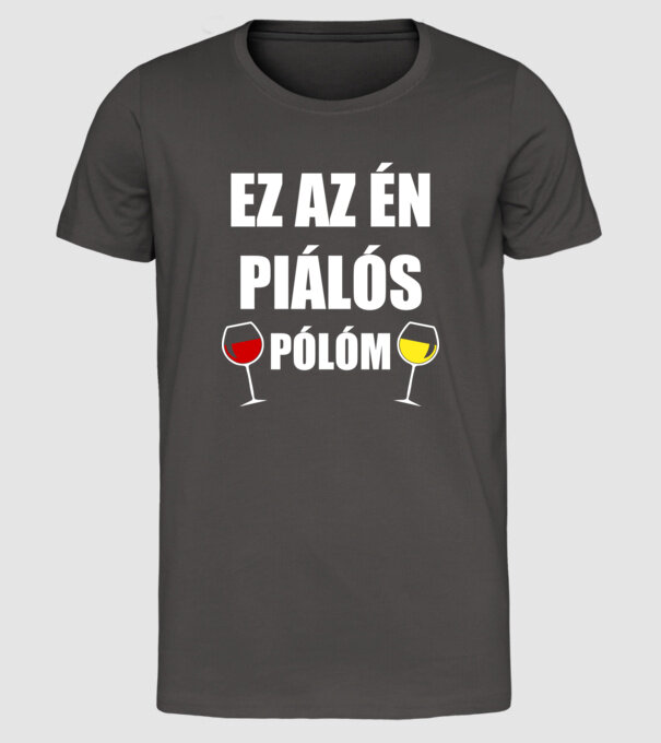  minta sötétszürke pólón