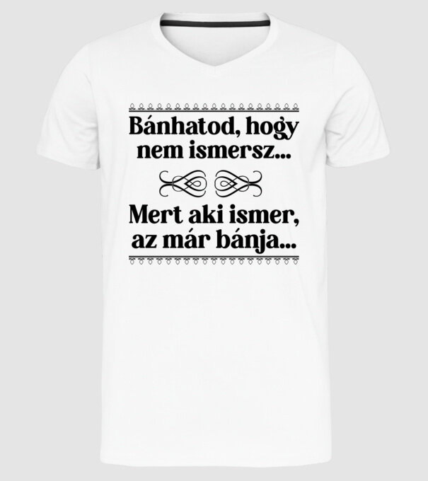  minta fehér pólón