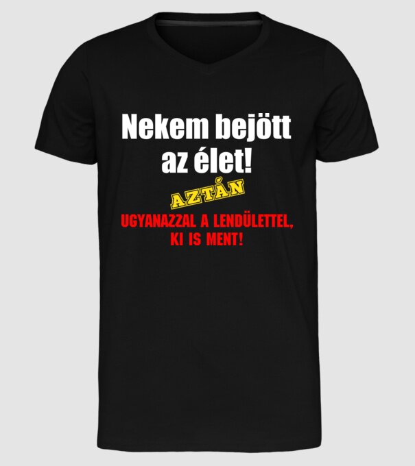  minta fekete pólón