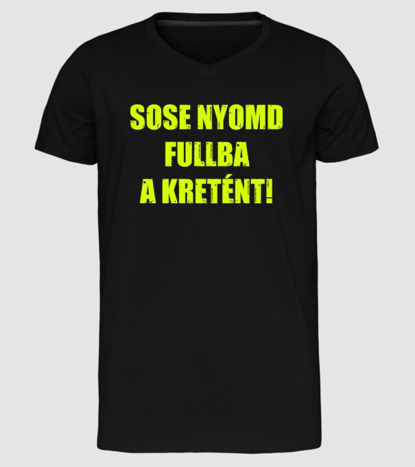  minta fekete pólón