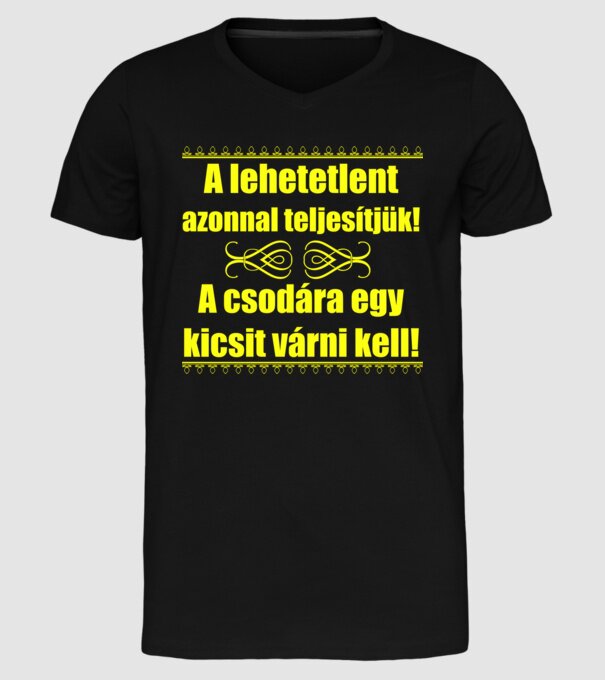  minta fekete pólón
