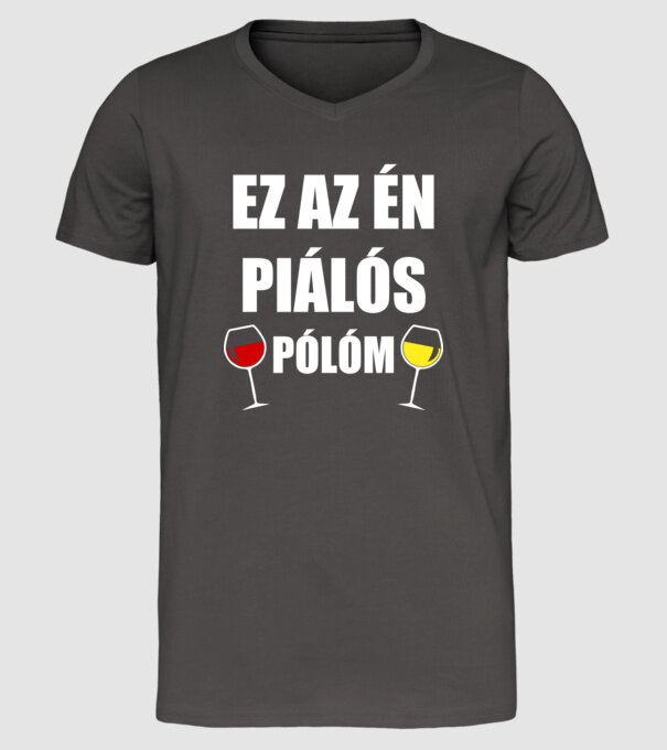  minta sötétszürke pólón