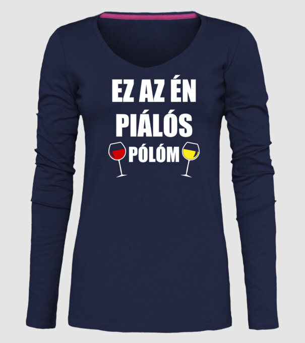  minta sötétkék pólón
