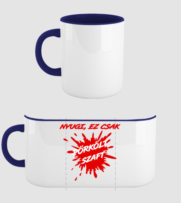  minta sötétkék pólón