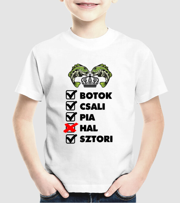  minta fehér pólón