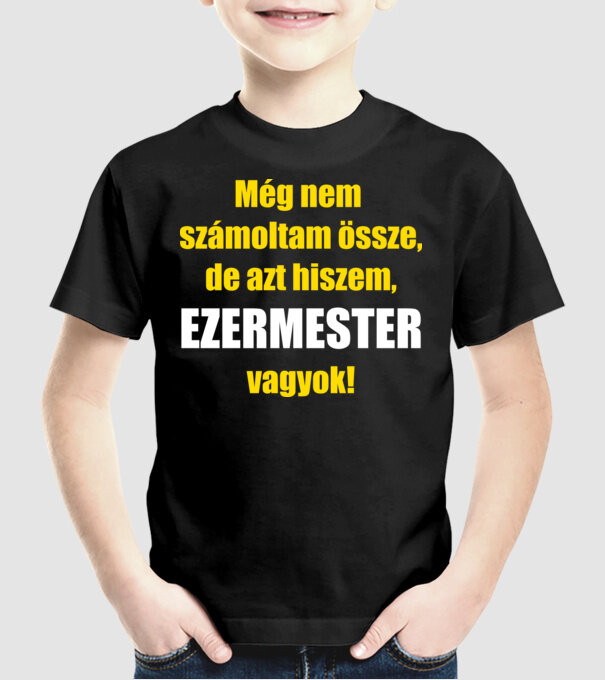  minta fekete pólón