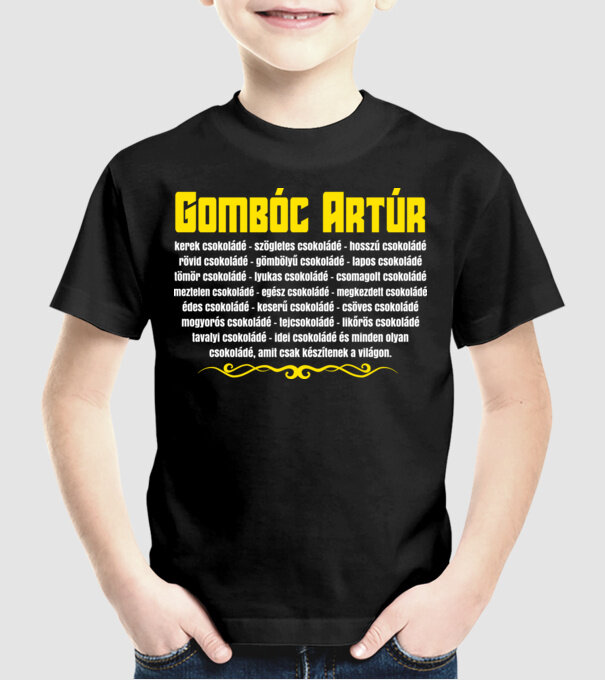 minta fekete pólón