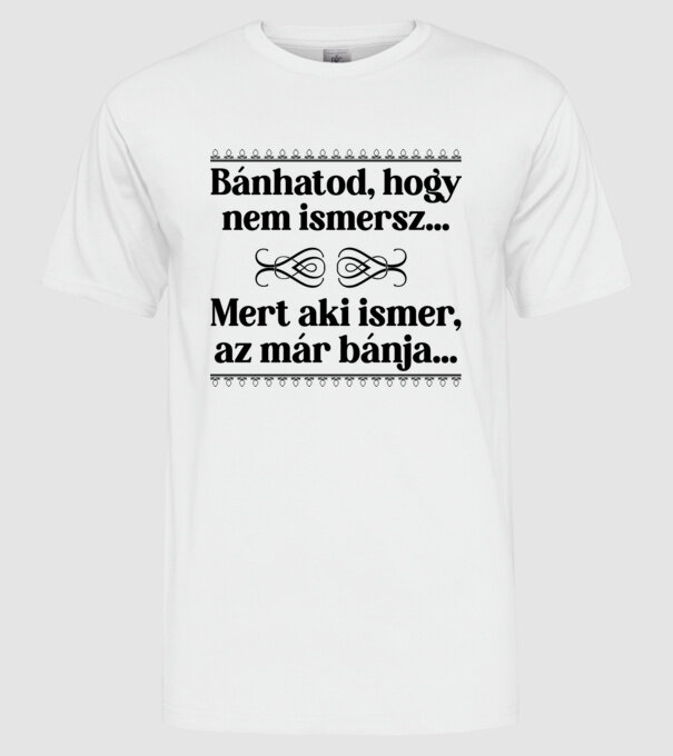  minta fehér pólón