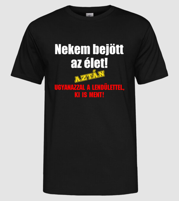  minta fekete pólón