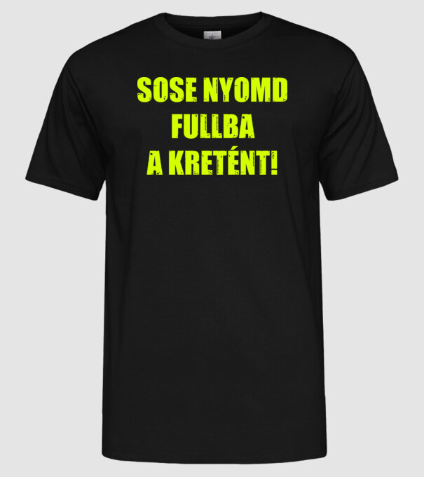  minta fekete pólón