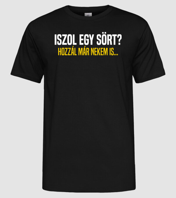  minta fekete pólón