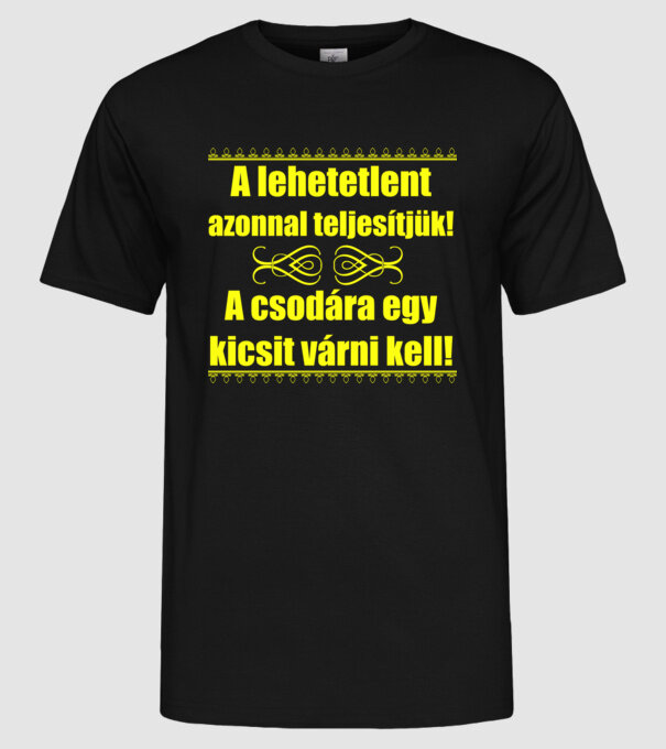  minta fekete pólón