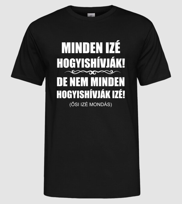  minta fekete pólón