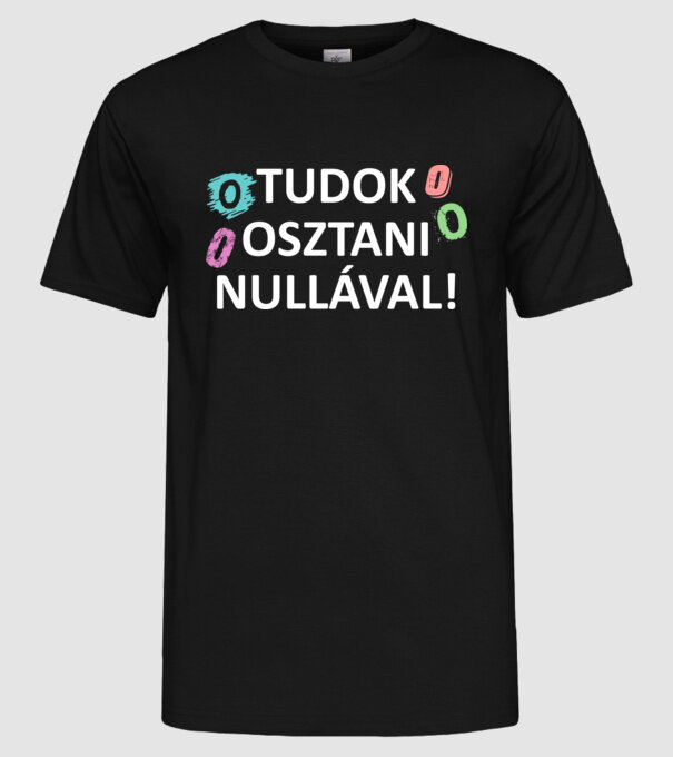  minta fekete pólón