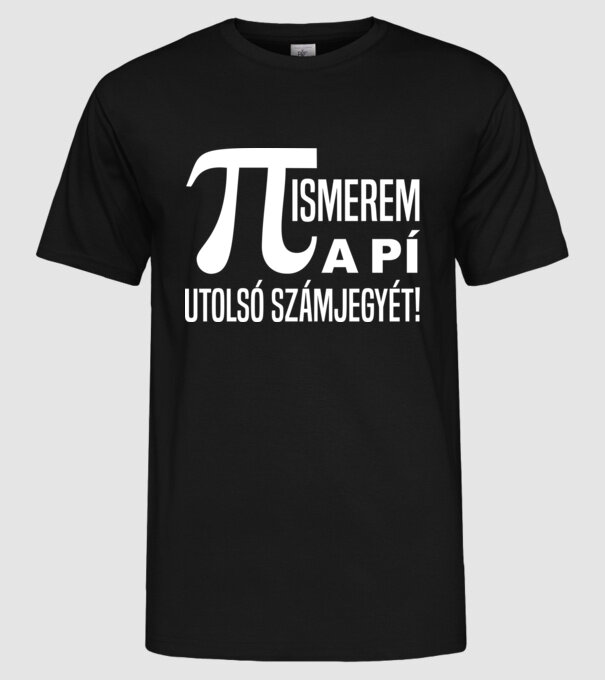  minta fekete pólón