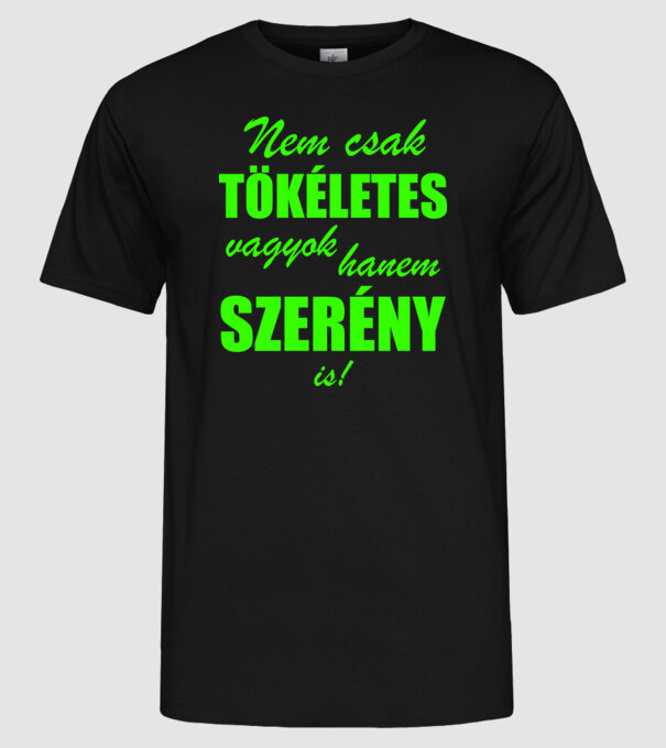  minta fekete pólón