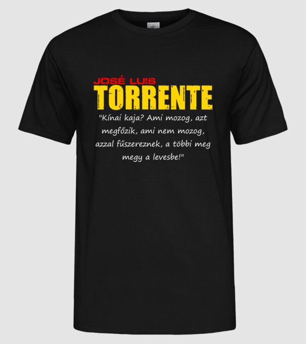  minta fekete pólón