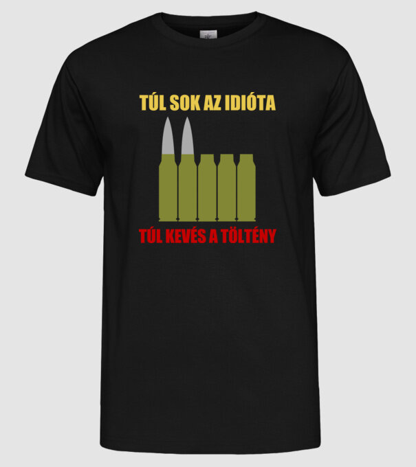  minta fekete pólón