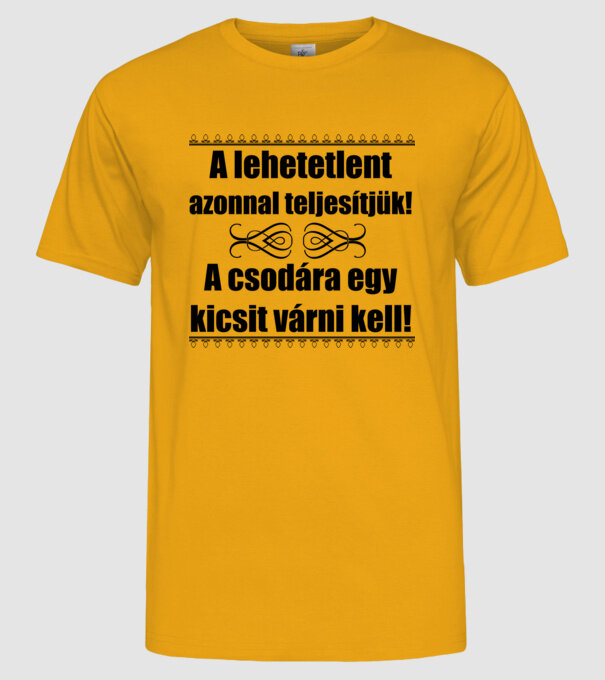  minta sárga pólón