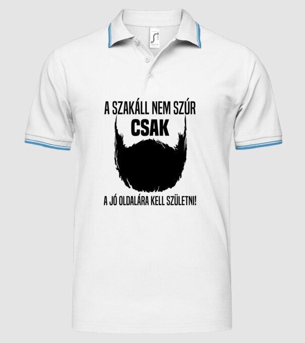  minta fehér pólón