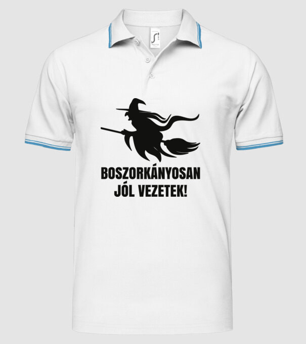  minta fehér pólón