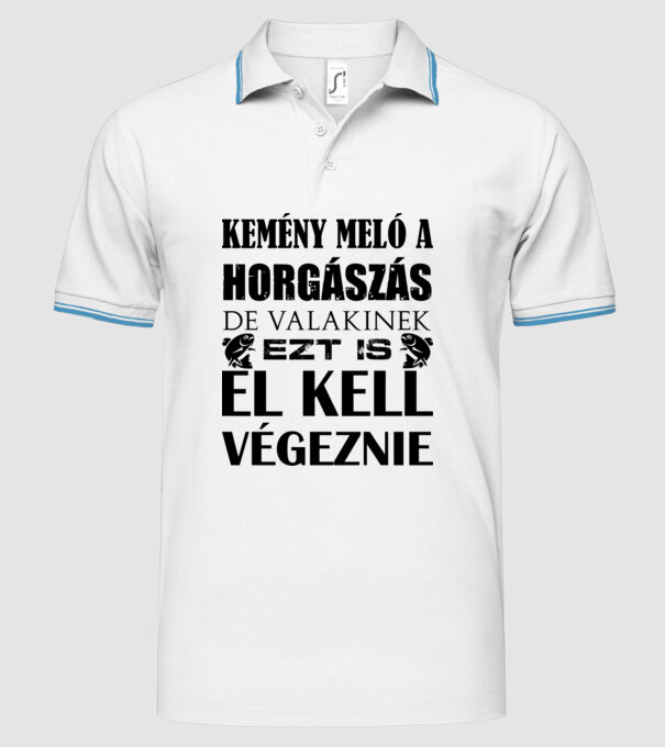  minta fehér pólón
