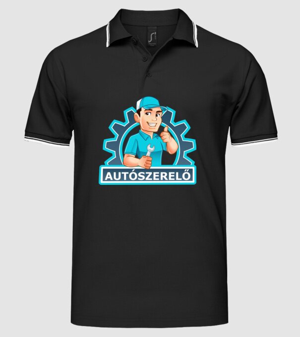  minta fekete pólón