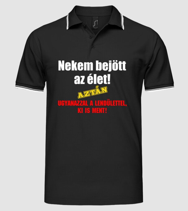 minta fekete pólón