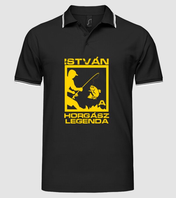 minta fekete pólón