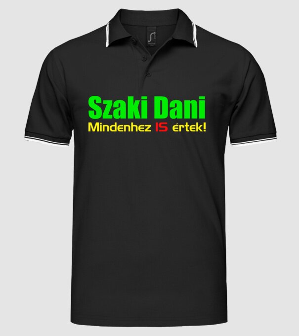  minta fekete pólón