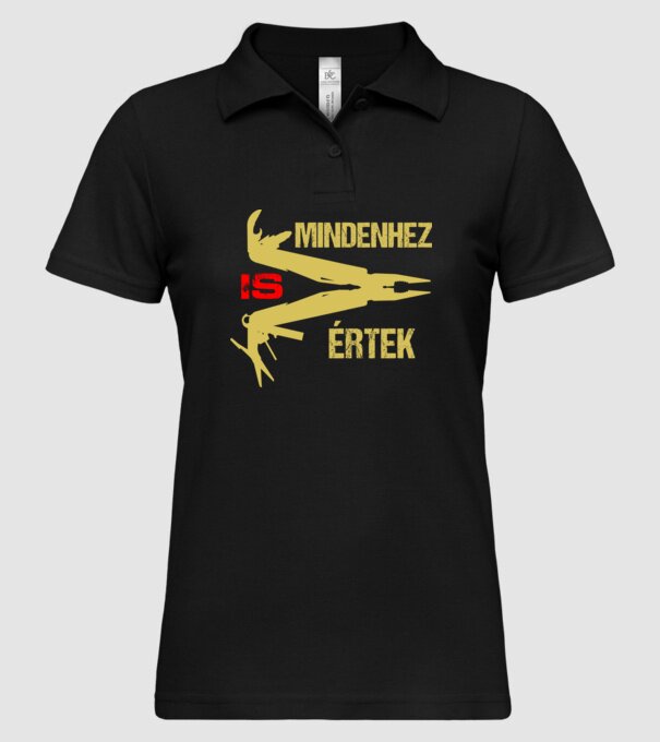  minta fekete pólón