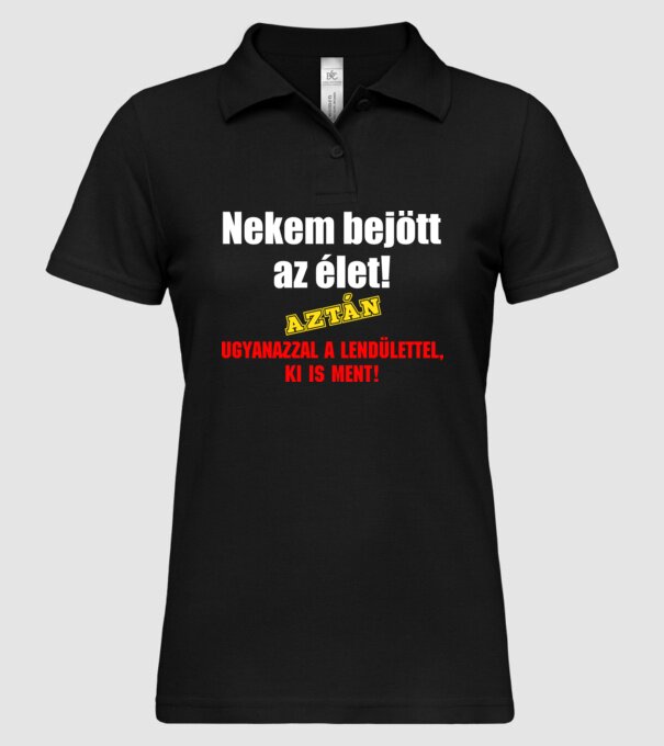  minta fekete pólón
